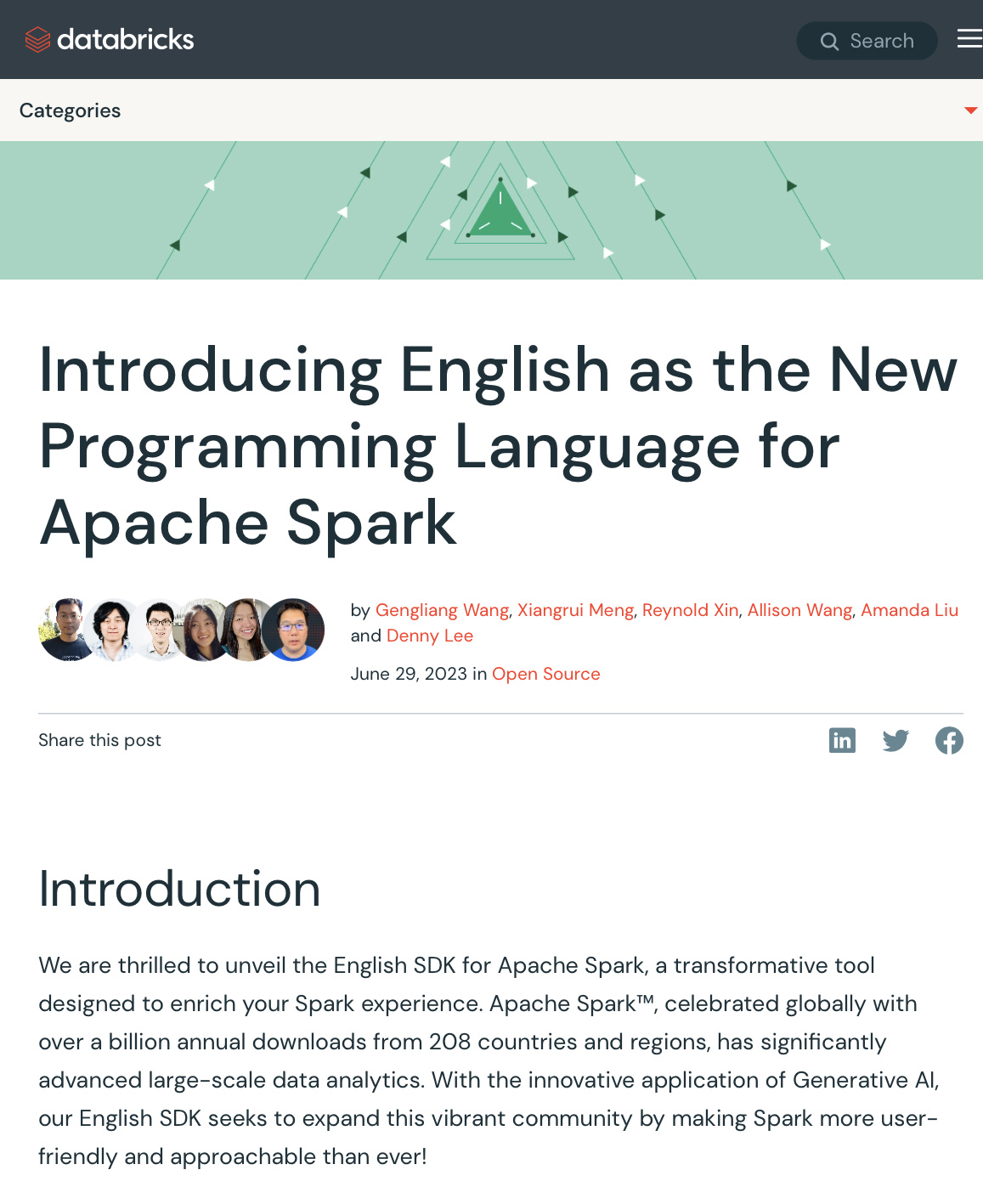 Databricks 发布大数据分析平台 Spark 用 AI 模型 SDK